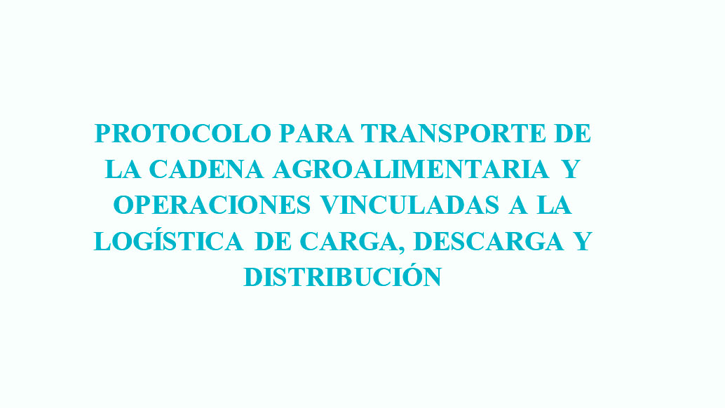 PROTOCOLO PARA TRANSPORTE